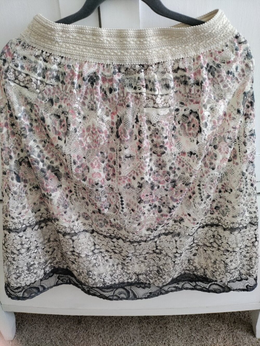 GNW Midi Floral Lace Women's Skirt Size S